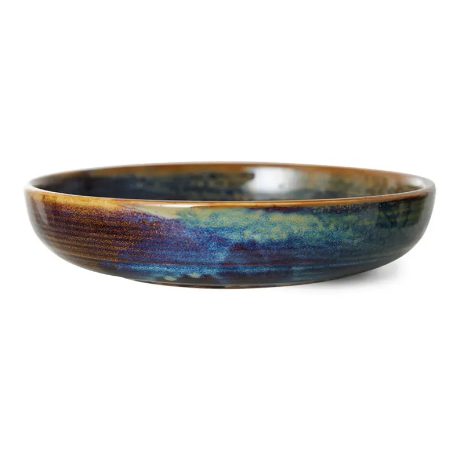 Assiette creuse Home Chef moyen Ø19,3 cm, Rustic blue