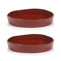 Assiette creuse La Mère Ø20 cm lot de 2, Venetian red