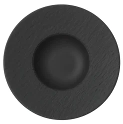 Assiette creuse Manufacture Rock Ø28 cm, noir