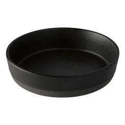 Assiette creuse Raw Ø19,4 cm, Titanium black