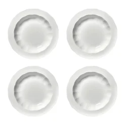 Assiette creuse Silhouette M Ø23,7 cm lot de 4, Blanc