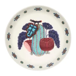 Assiette creuse Taika Sato Ø20 cm, Blanc-multicolore