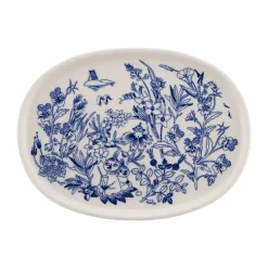 Assiette de service Mumin Haru 17 cm, Bleu-blanc