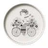 Assiette Emilia Ø 19 cm, Noir-blanc
