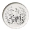 Assiette Emilia Ø 24 cm, Noir-blanc