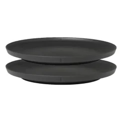 Assiette en mélamine Grand Cru Take Ø26 cm Lot de 2, Gris