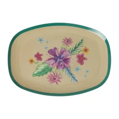 Assiette en mélamine Rice 22 x 30cm, Arda bloom