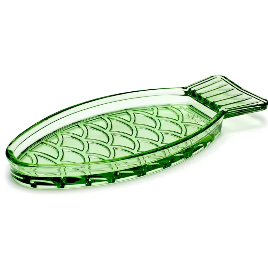 Assiette Fish & Fish 10x23 cm, Green