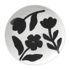 Assiette Flora Ø26 cm, Black-off white