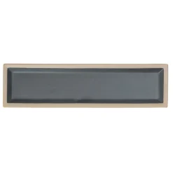 Assiette Fumiko 11,5 x 43cm, Beige-noir