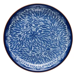 Assiette Ostindia Floris Ø16cm, Bleu