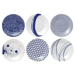Assiette Pacific, bleu 6 pièces, 23 cm
