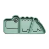Assiette pour enfants Croco Stick&Stay 9x21 cm, Vert