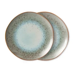 Assiette 70's Ø26 cm lot de 2, Mineral