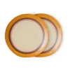 Assiette 70's Ø27,5cm 2 pièces, Coconut