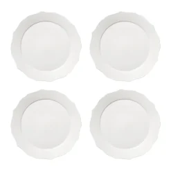 Assiette Silhouette L Ø26 cm lot de 4, Blanc