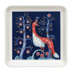 Assiette Taika 12x12 cm, Bleu