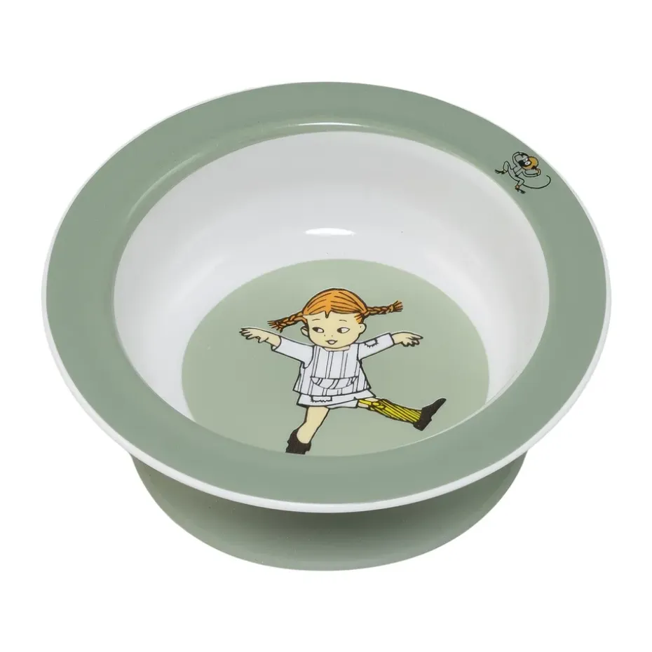 Assiette ventouse Pippi Cirkus Ø15,5 cm, Vert