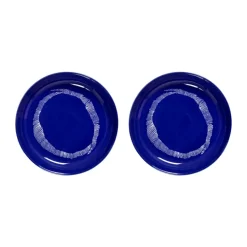 Assiettes creuses Ottolenghi Feast Ø22 cm lot de 2, Dark blue stripes-white