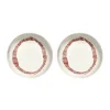 Assiettes creuses Ottolenghi Feast Ø22 cm lot de 2, White stripes-red