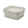 Bac à vaisselle avec plateau séchage Sinkside 34x37 cm, Gris clair
