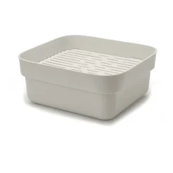 Bac à vaisselle avec plateau séchage Sinkside 34x37 cm, Gris clair