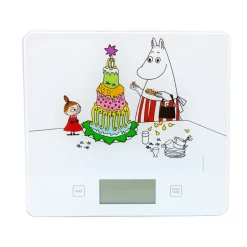 Balance de cuisine avec motif Moumines Bengt Ek, Blanc