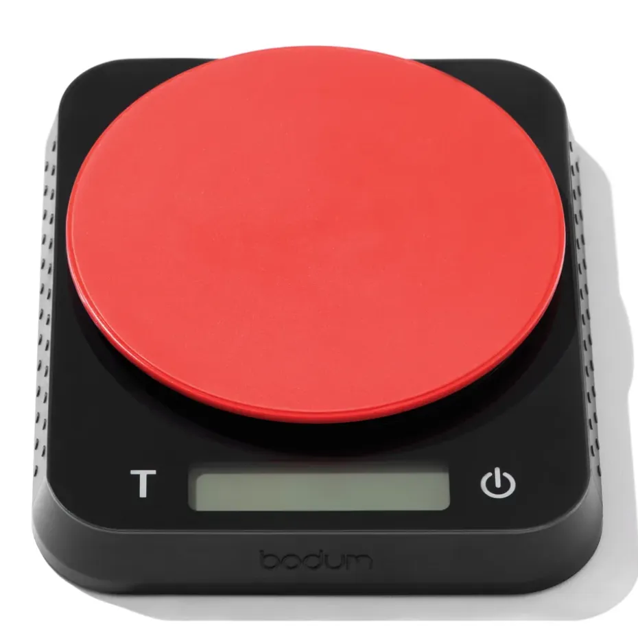 Balance de cuisine Bistro 13x15,7 cm, Noir-rouge