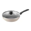 Ballarini Ledro poêle céramique avec couvercle en verre, 28 cm