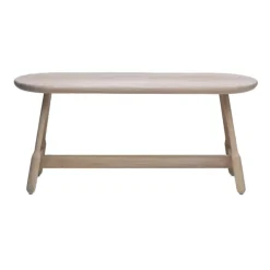 Banc Albert 160 cm, Chêne huilé blanc