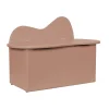Banc avec rangement Slope 75x38x51 cm, Rose