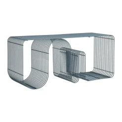 Banc d'assise Curva 100 cm, Dusty blue