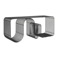 Banc d'assise Curva 100 cm, Noir