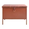 Banc de rangement Frank, Cinnamon-vintage cognac
