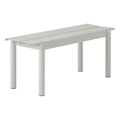 Banc Linear steel bench 110x34 cm, Grey (RAL 7044)