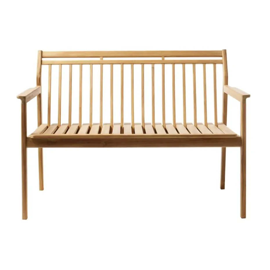 Banc M12 Sammen 2 places, Teak-nature oiled