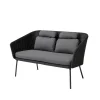 Banc Mega, Graphic, incl. coussins gris