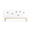 Banc multimédia Peep M2, blanc, chêne pigmenté blanc