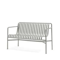 Banc Palissade Dining avec accoudoirs, Sky grey