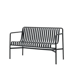 Banc Palissade Dining avec accoudoirs, Anthracite