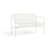 Banc Palissade Dining avec accoudoirs, Cream white