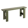 Banc Weekday 111x23 cm pin laqué, Olive