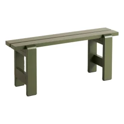 Banc Weekday 111x23 cm pin laqué, Olive