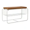 Banc/étagère à chaussures Nod 80x36c42 cm, White