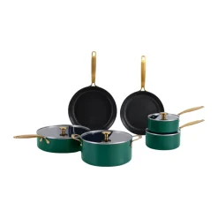 Batterie de cuisine Combekk Element, 10 pièces, Holly Green