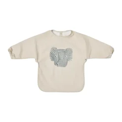 Bavoir à manches Erik Elefant, Beige