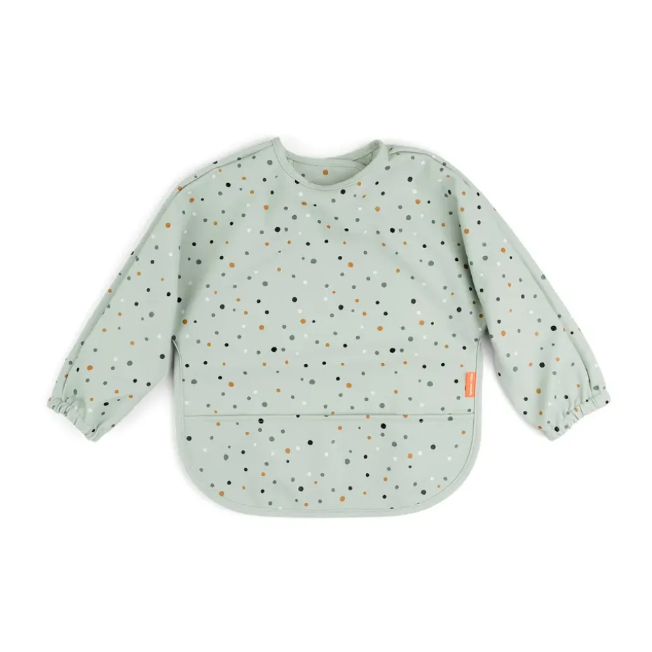 Bavoir à manches Happy Dots, Vert