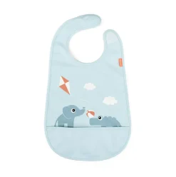 Bavoir Playground avec velcro, Bleu