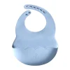 Bavoir Poppy, Pale blue