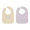 Bavoirs Lun Lun Panda 2 pièces, Vanilla-lavender